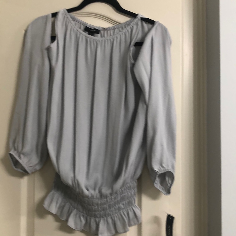 Alfani Light silver/gray cold should top